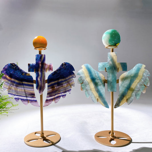 Crystal Wings Sword Carving with Stand Wholesale