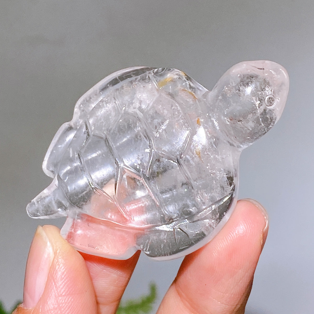 2.4" Natural Clear Quartz Turtle Carving Wholesale