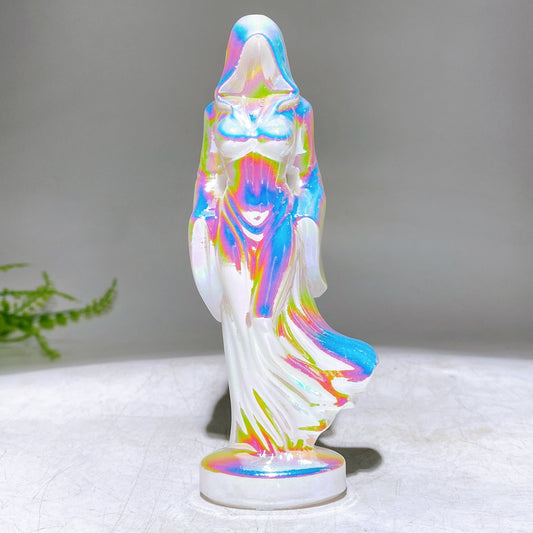 4.7" Aura Crystal Hooded Goddess Carving Wholesale