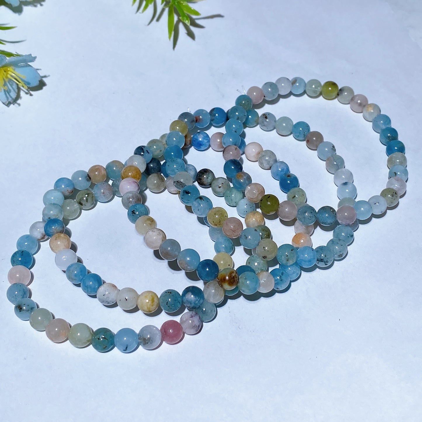 6mm Morganite Bracelet Crystal Healing Bulk Wholesale