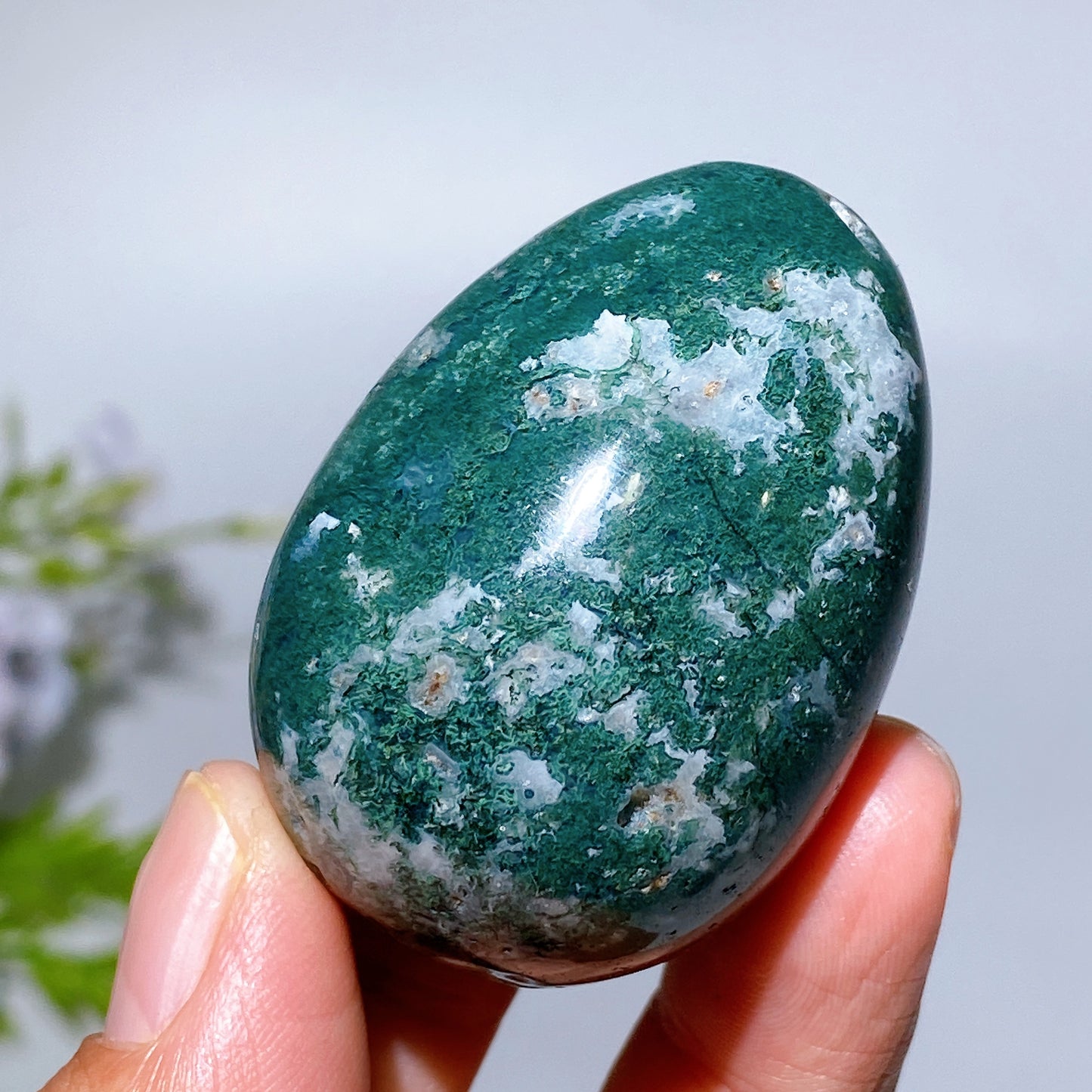2.0" Mixed Crystal Egg Crystal Carving
