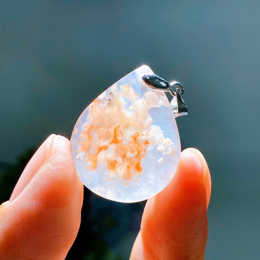 Flower Agate Pendant Crystal Healing Bulk Wholesale