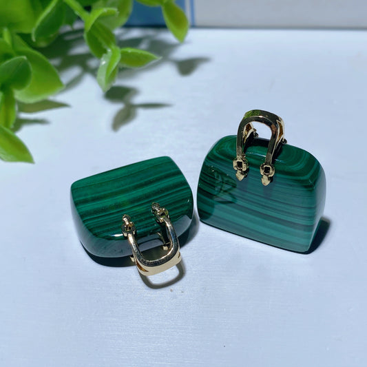 Malachite Handbag Design Pendant Crystal Healing Bulk Wholesale