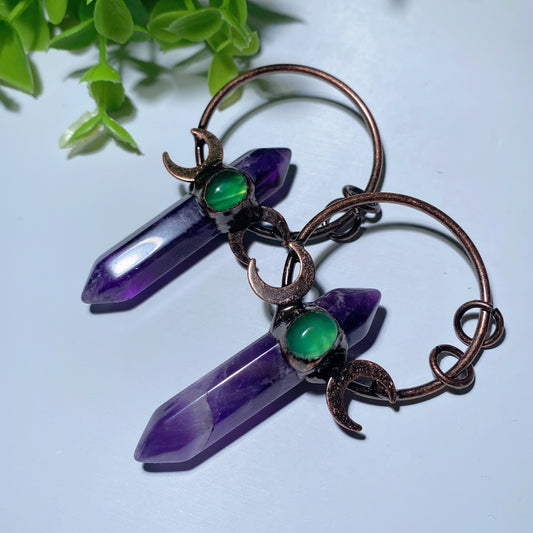 Dreeam Amethyst DT Point Pendant Crystal Healing Bulk Wholesale