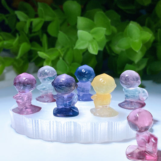 Fluorite Mini Carvings of Nightmare Before Christmas Series Crystal Healing Bulk Wholesale