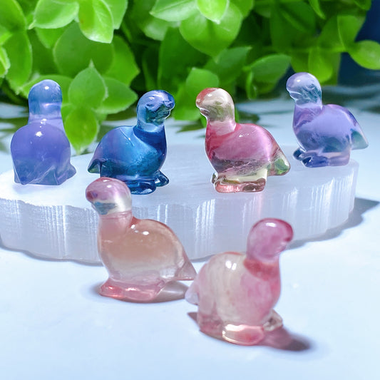 Mini Fluorite Animal Carvings Crystal Healing Bulk Wholesale