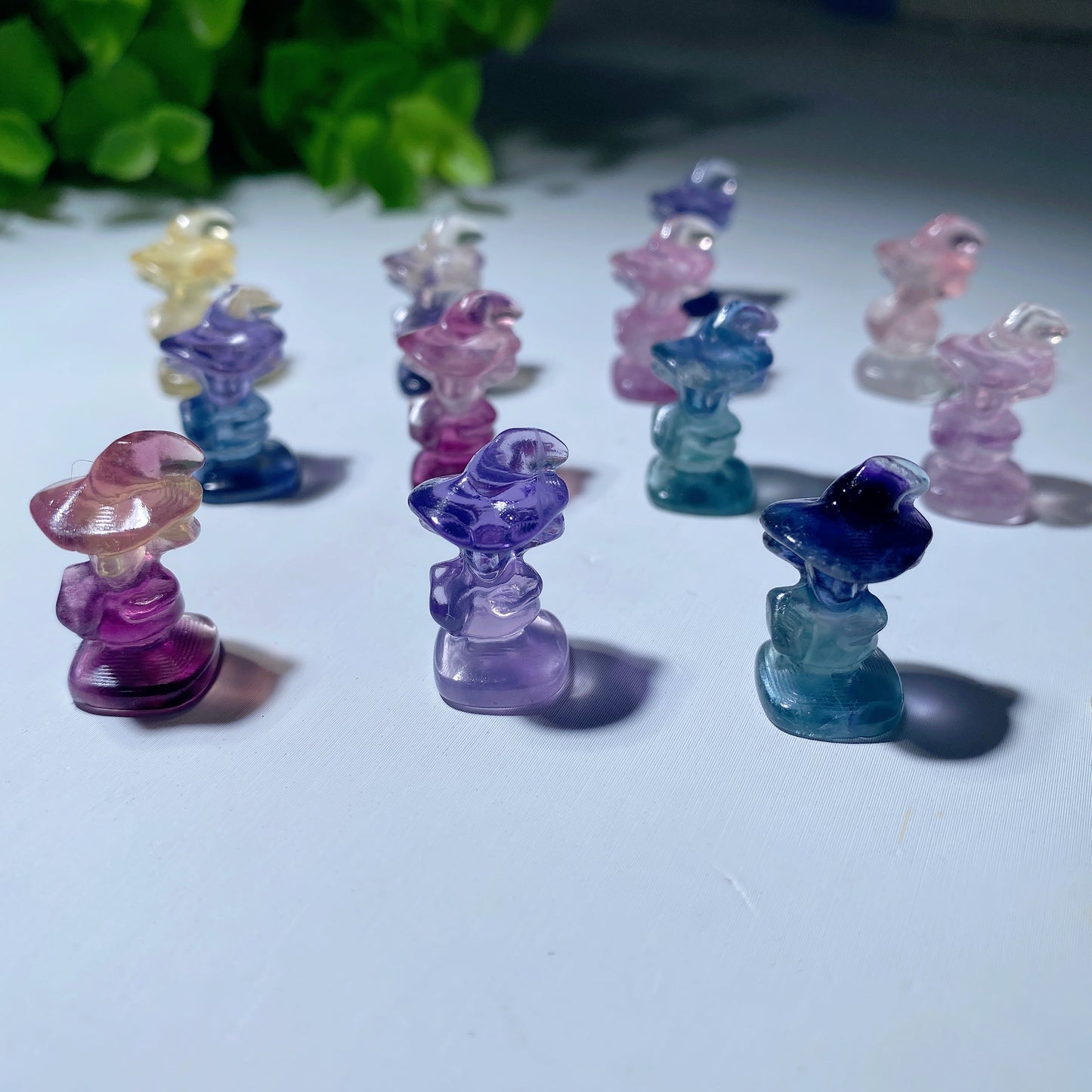 Fluorite Mini Carvings of Nightmare Before Christmas Series Crystal Healing Bulk Wholesale