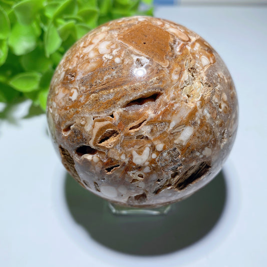 2.0"-4.0" Chocolate Calcite Sphere Crystal Healing Bulk Wholesale