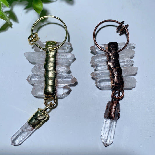 4.2" Clear Quartz Pendant Crystal Healing Bulk Wholesale