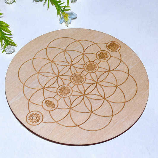 Wooden Pendulum Divination Plate Crystal Healing Bulk Wholesale