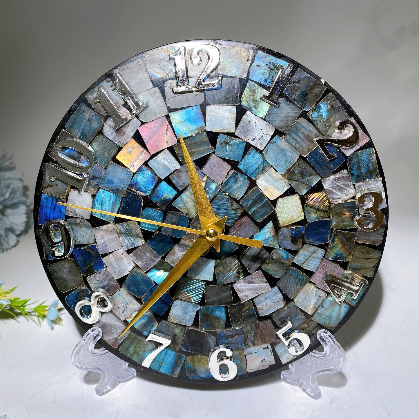 11-18cm Labradorite Clock Free Form Crystal Healing Bulk Wholesale