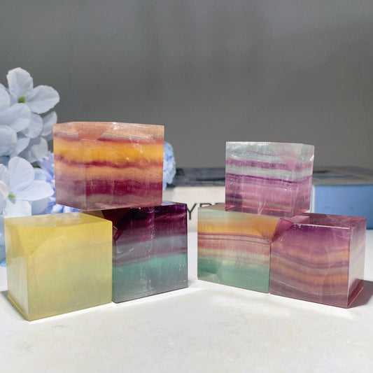 1.2"-1.6" Fluorite Cube Crystal Healing Bulk Wholesale