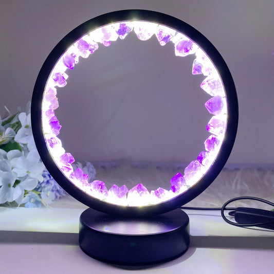 Crystal Clusters Lamp with USB Crystal Healing Bulk Wholesale