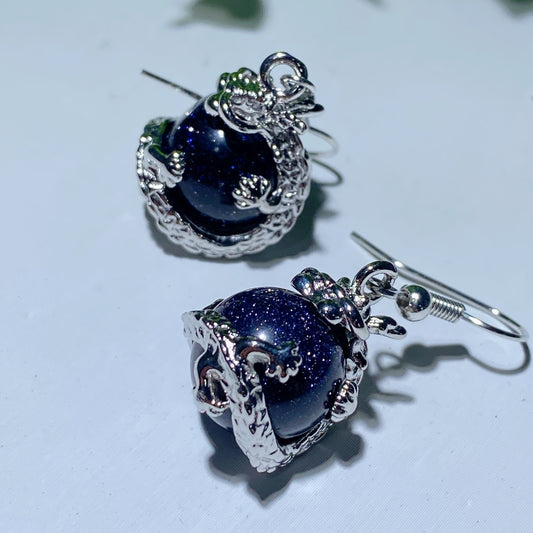 Mixed Crystal Dragon Earrings Crystal Healing Bulk Wholesale