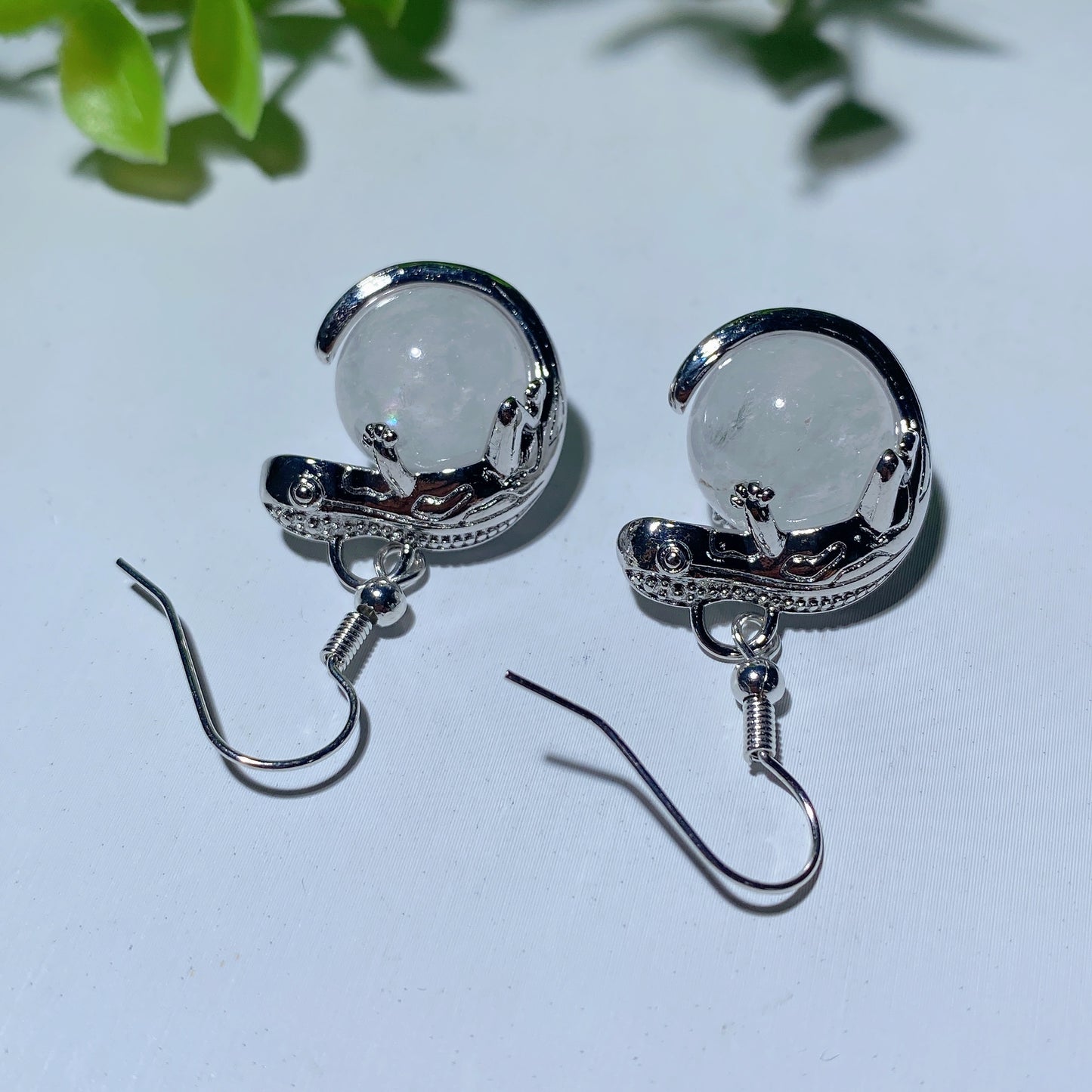Mixed Crystal Lizard Earrings Crystal Healing Bulk Wholesale