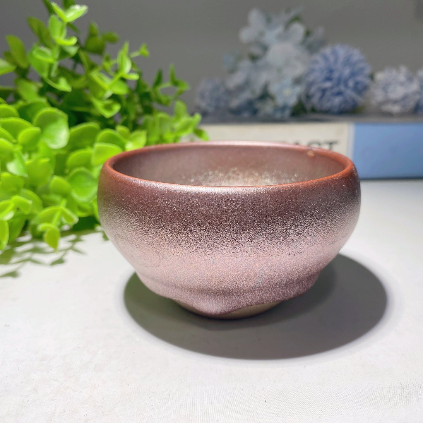 3.4" Metal Coating Ceramic Cup Crystal Healing Bulk Wholesale