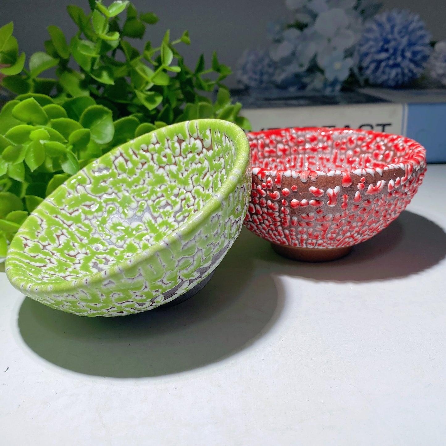 3.7" Ceramic Cup Crystal Healing Bulk Wholesale