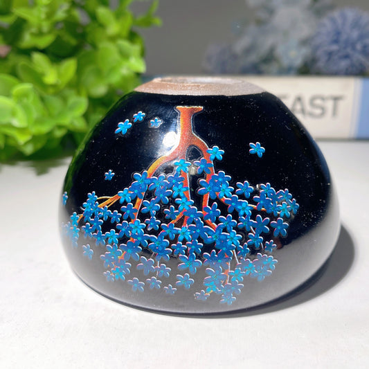 3.4" Blue Red Color Changing Ceramic Cup Crystal Healing Bulk Wholesale