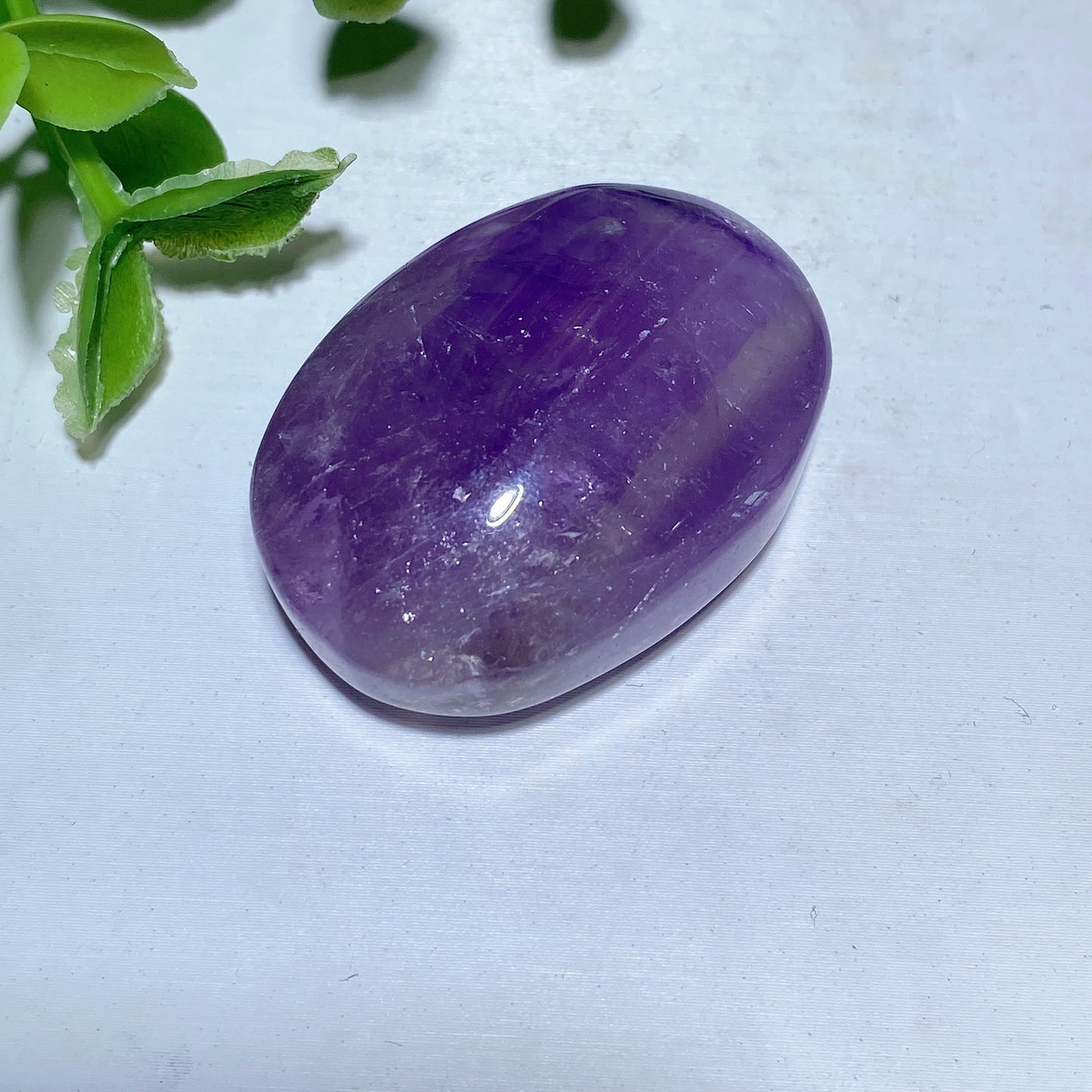 1.2"-1.5" Amethyst Heart Palm Carvings Crystal Healing Bulk Wholesale