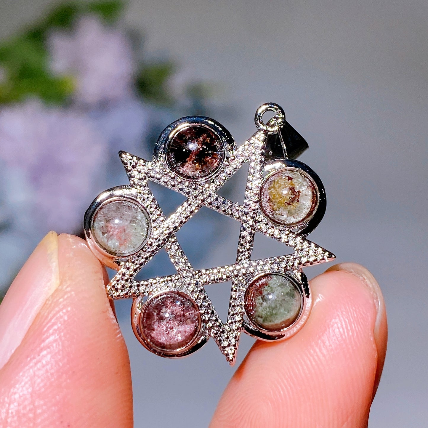 Cooper Silver Plated Crystal Pendant Crystal Healing Bulk Wholesale