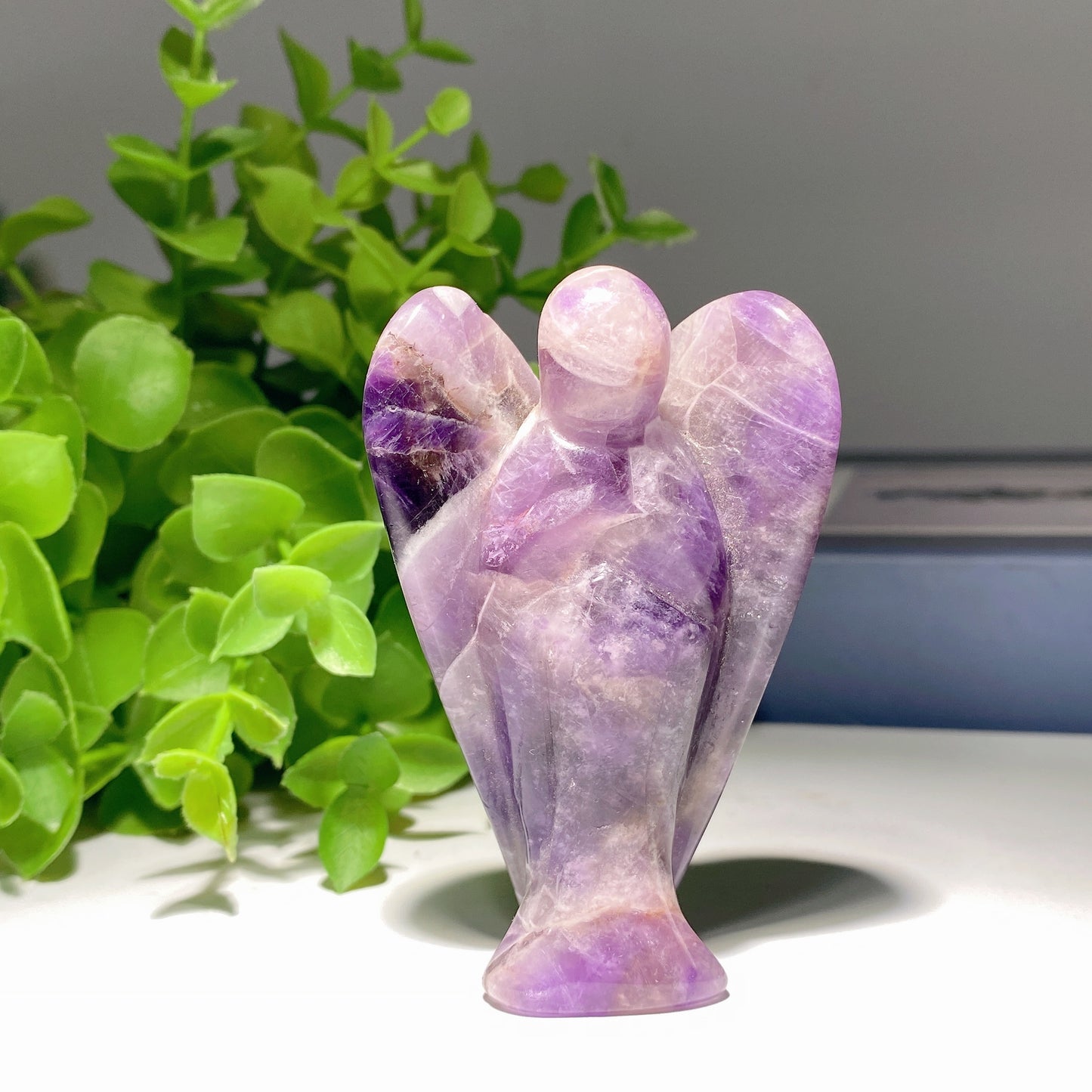 3.0" Mixed Crystal Angel Carvings Crystal Healing Bulk Wholesale