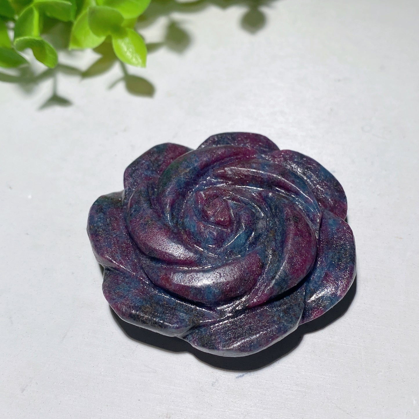 2.1" Ruby In Kyanite Flower Carvings Crystal Healing Bulk Wholesale