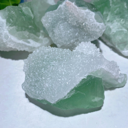 Sugar Green Fluorite Chunks Crystal Healing Bulk Wholesale