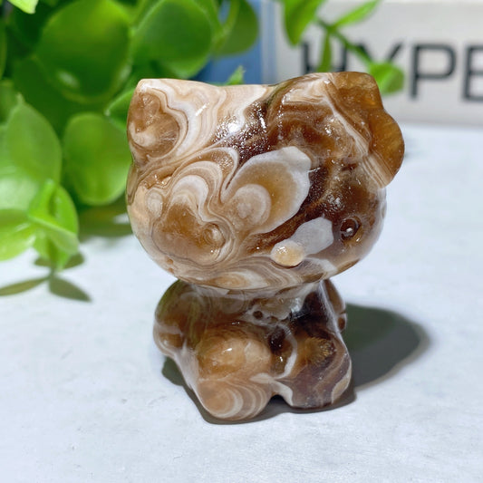 1.5" Mixed Crystal Hello Kitty Carvings Crystal Healing Bulk Wholesale