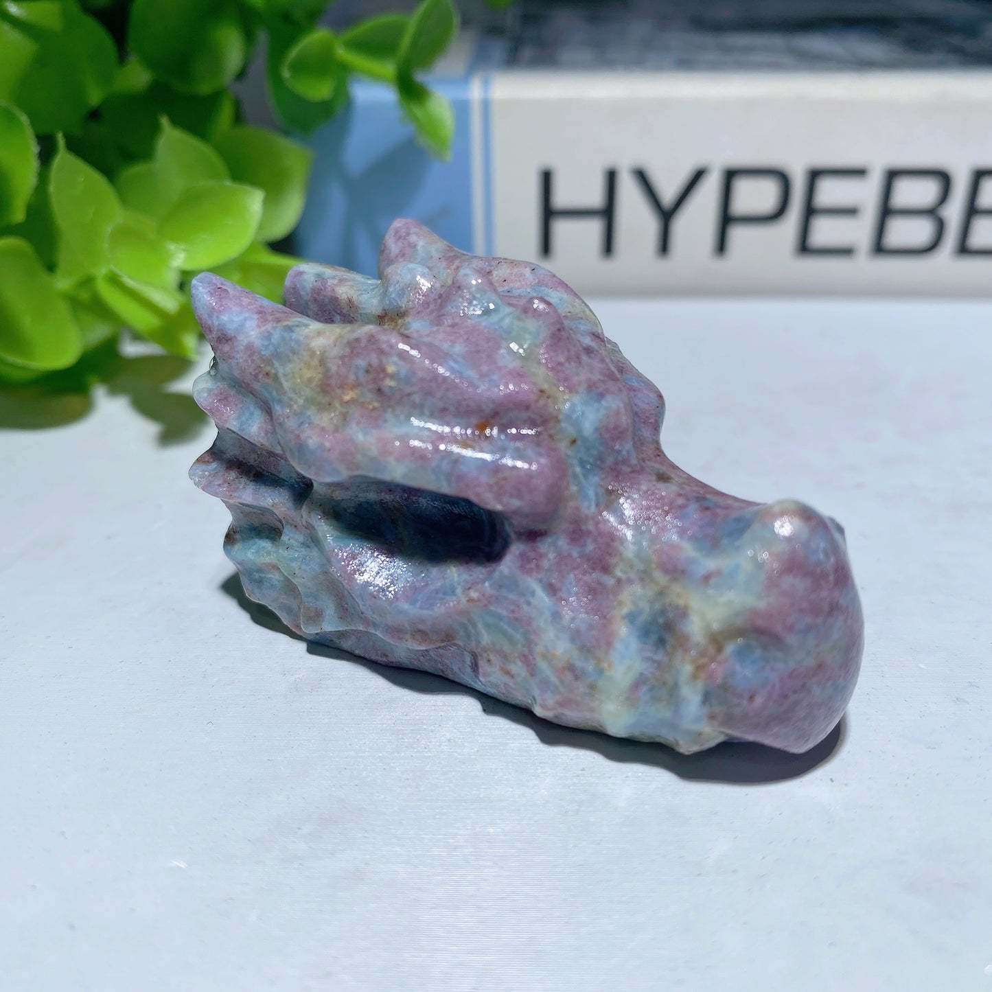 2.0" Mixed Cryrstal Dragon Head Carvings Crystal Healing Bulk Wholesale