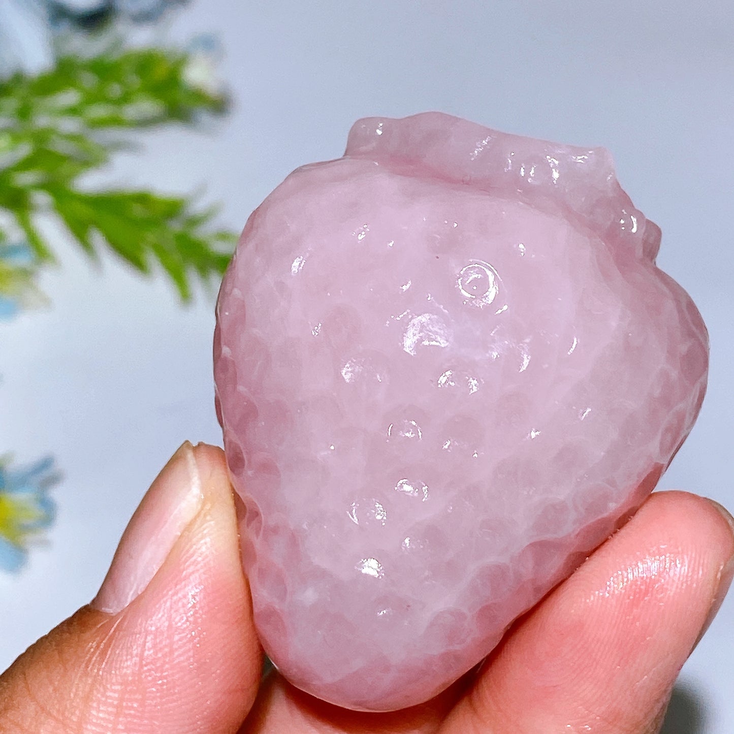 2.0" Crystal Strawberry Fruit Carving Crystal Healing Bulk Wholesale
