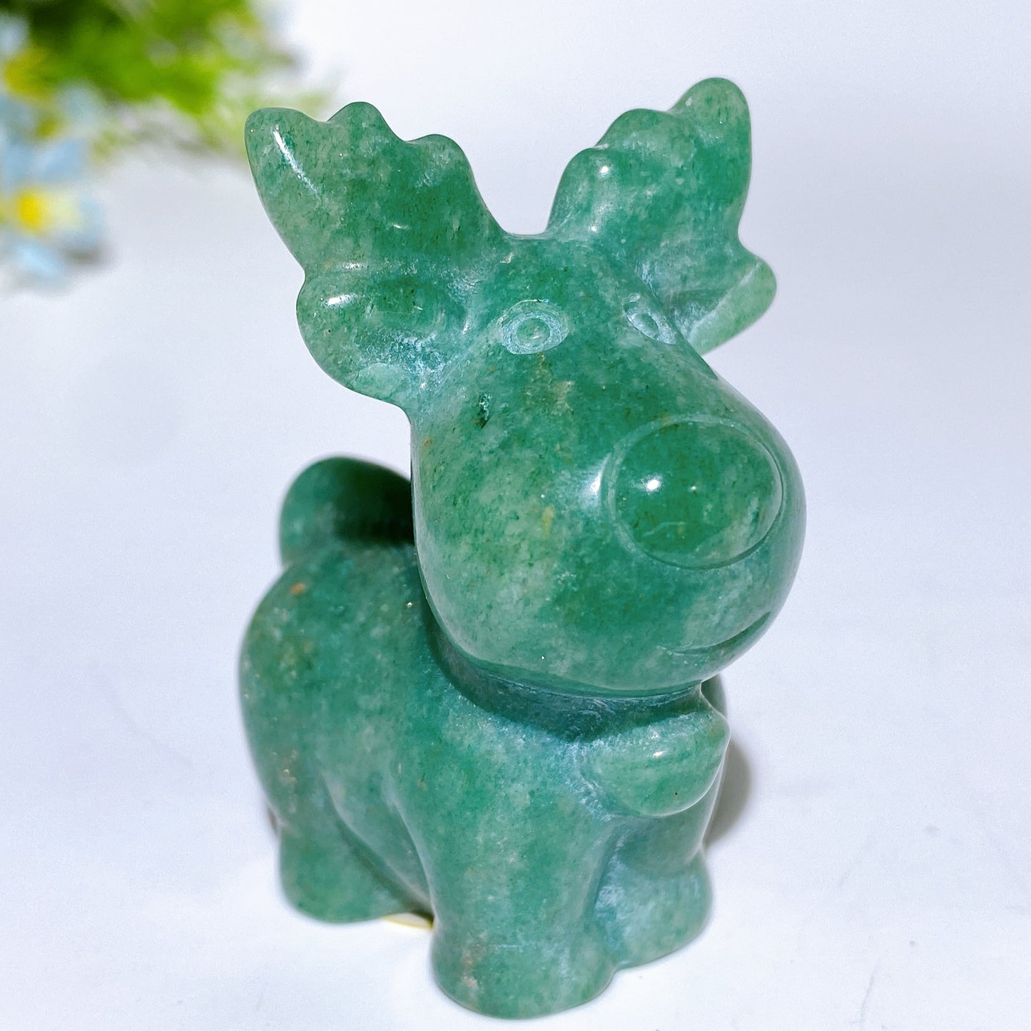 2.1" Crystal Reindeer Carving Crystal Healing Bulk Wholesale
