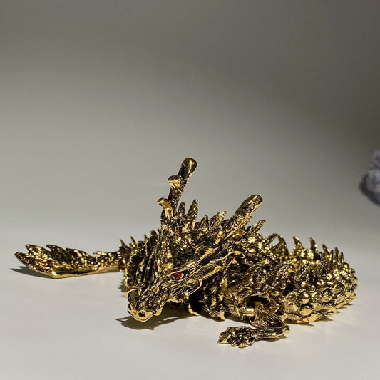 22-42cm Joint Flexible Copper Dragon Crystal Healing Bulk Wholesale