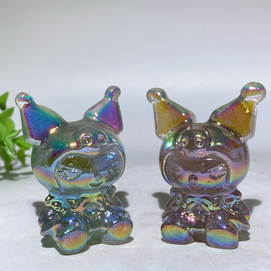 2.3" Aura Crystal Kuromi Carving Crystal Healing Bulk Wholesale