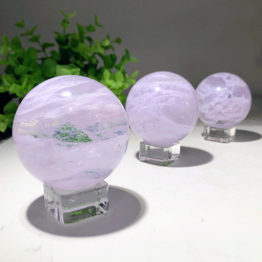 2.1" Purple Melting Sphere Crystal Healing Bulk Wholesale