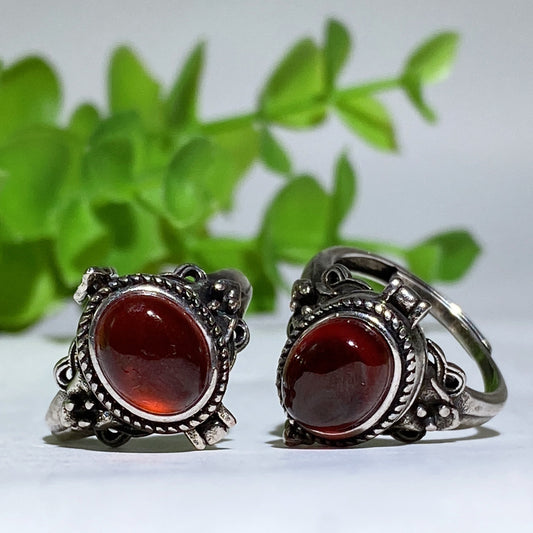 White Cooper Crystal Poison Ring Crystal Healing Bulk Wholesale