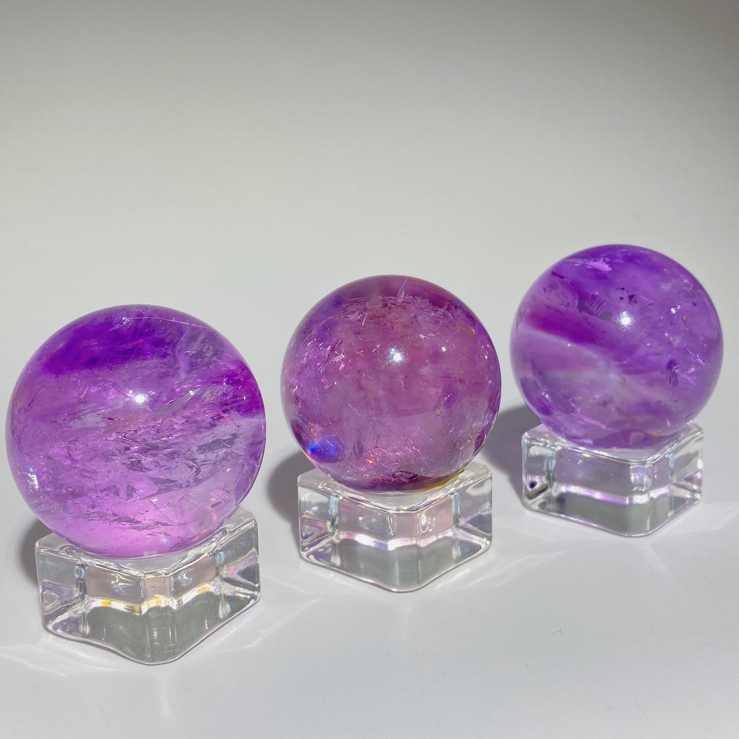 30-35mm Rainbow Amethyst Sphere Crystal Healing Bulk Wholesale