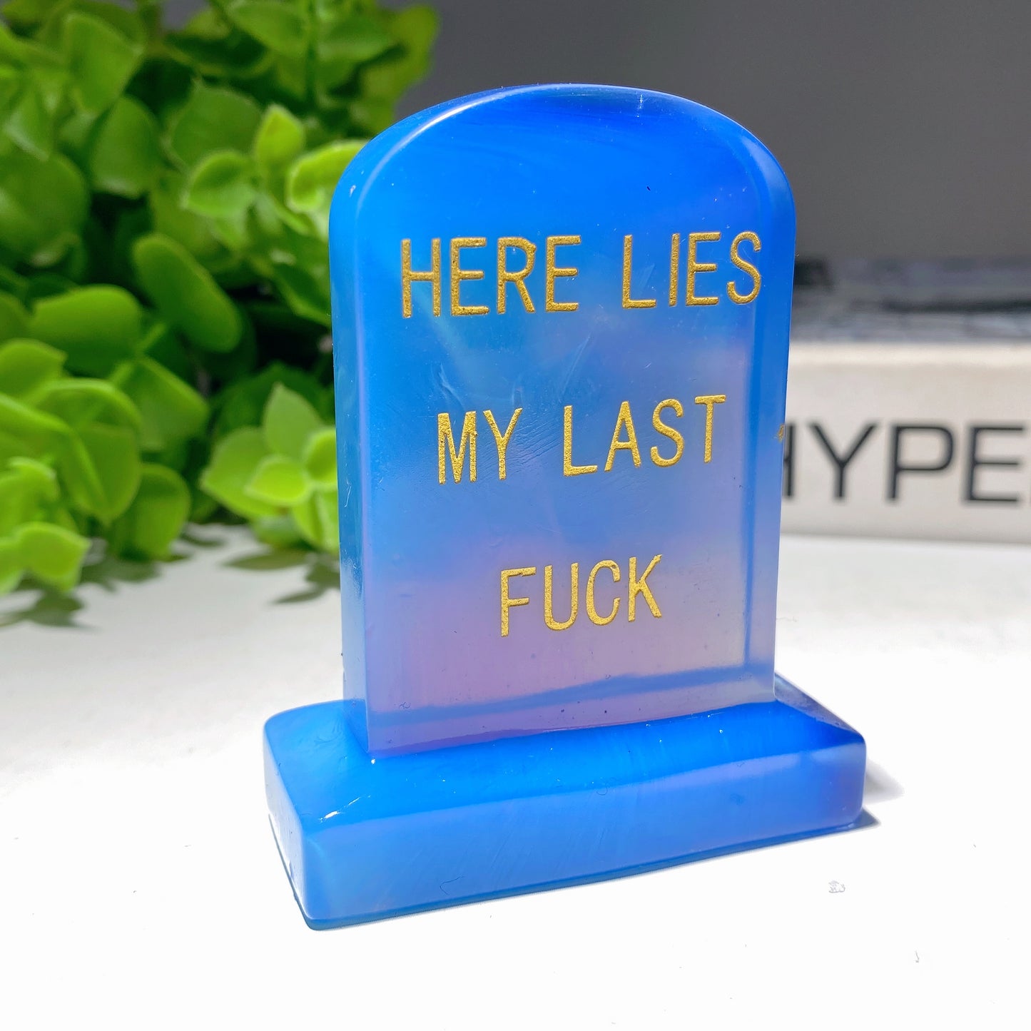 2.7" Mixed Crystal Tombstone Carvings Halloween Decor Crystal Healing Bulk Wholesale