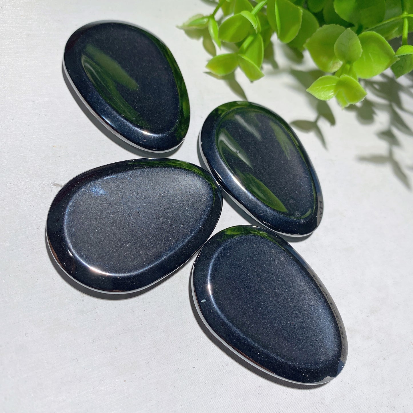 2.0" Hematite Worry Stone Crystal Healing Bulk Wholesale