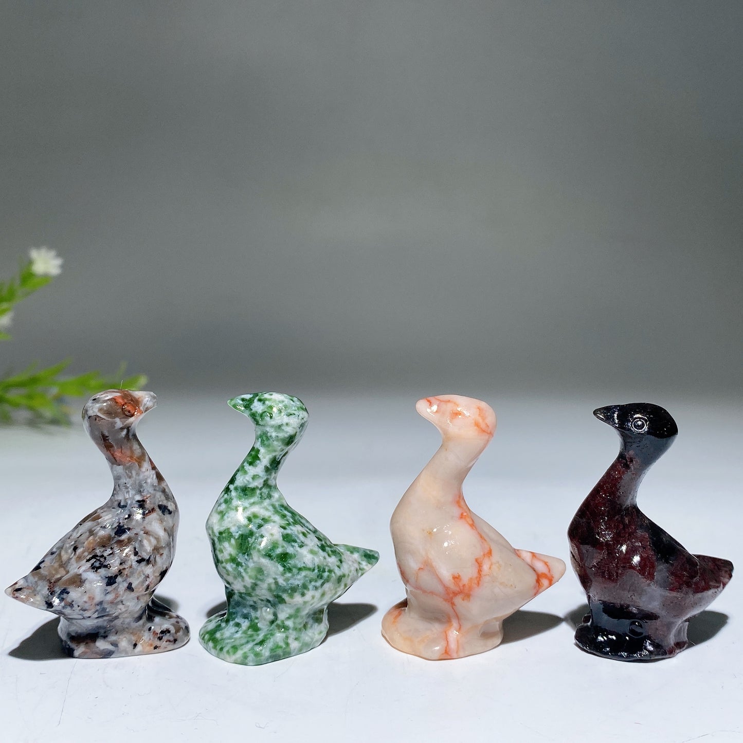 1.6" Crystal Goose Carving Crystal Healing Bulk Wholesale