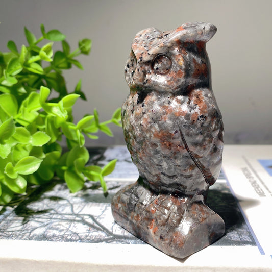 3.5" Yooperlite Owl Crystal Carvings Crystal Healing Bulk Wholesale