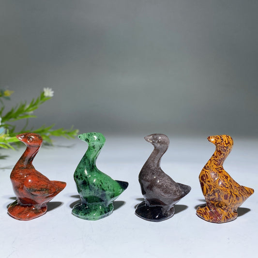 1.6" Crystal Goose Carving Crystal Healing Bulk Wholesale