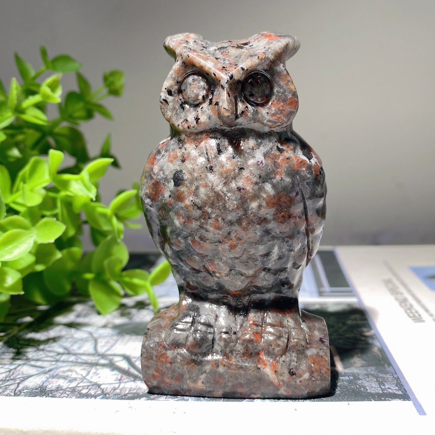 3.5" Yooperlite Owl Crystal Carvings Crystal Healing Bulk Wholesale
