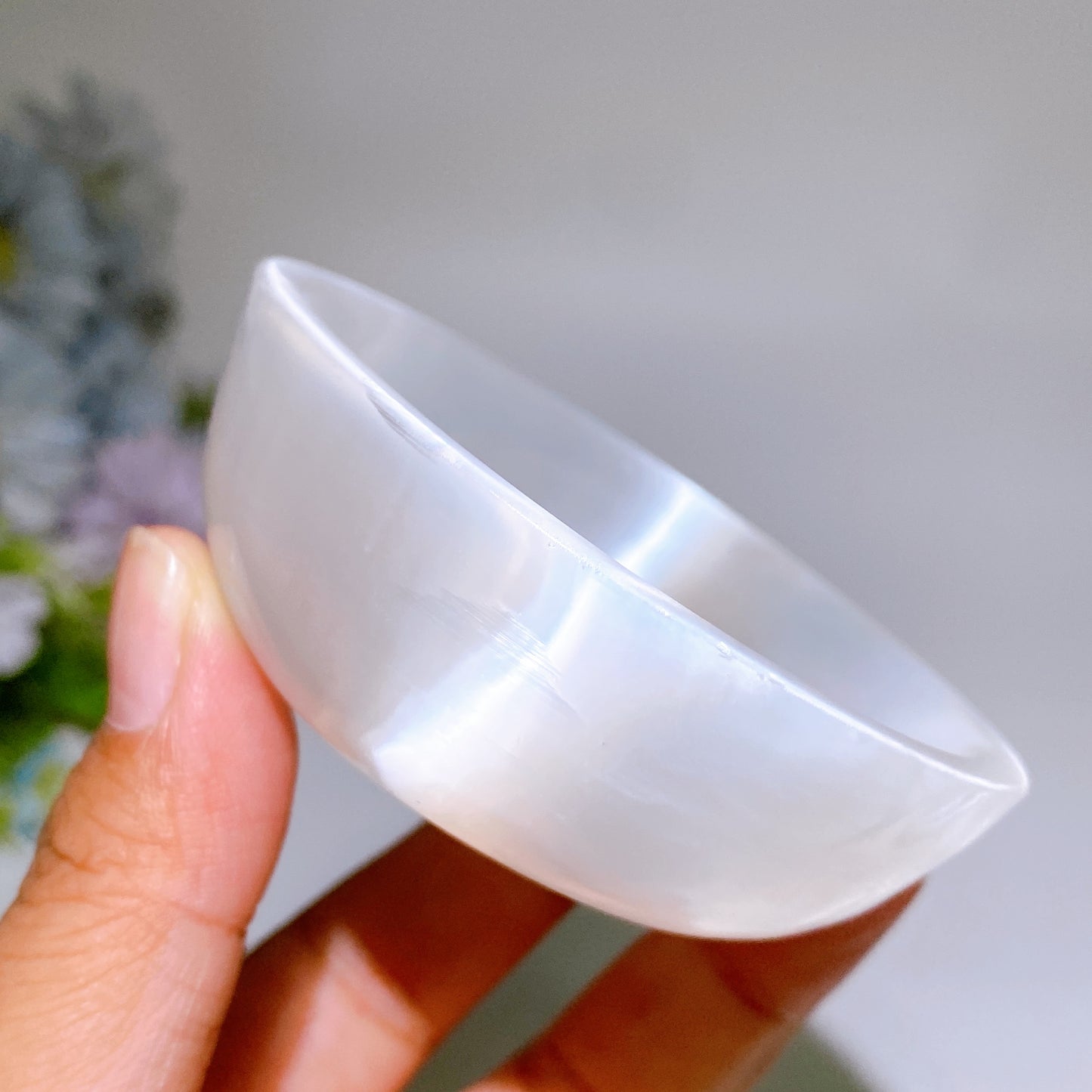 2.7"-3.1" Selenite Bowl Carving Crystal Healing Bulk Wholesale
