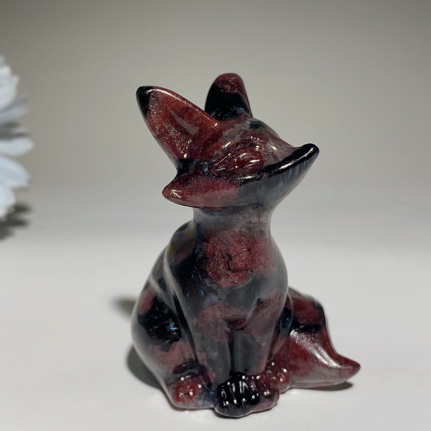 2.3" Mixed Crystal Fox Carvings Crystal Healing Bulk Wholesale