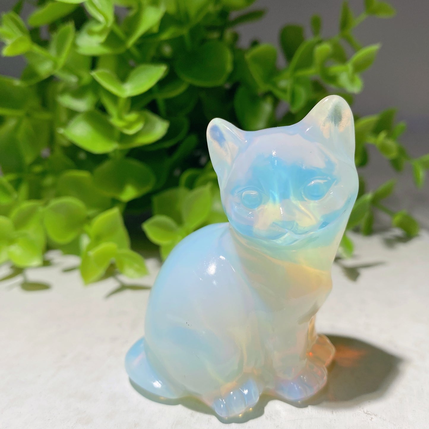 2.3" Mixed Crystal Cat Carvings Crystal Healing Bulk Wholesale