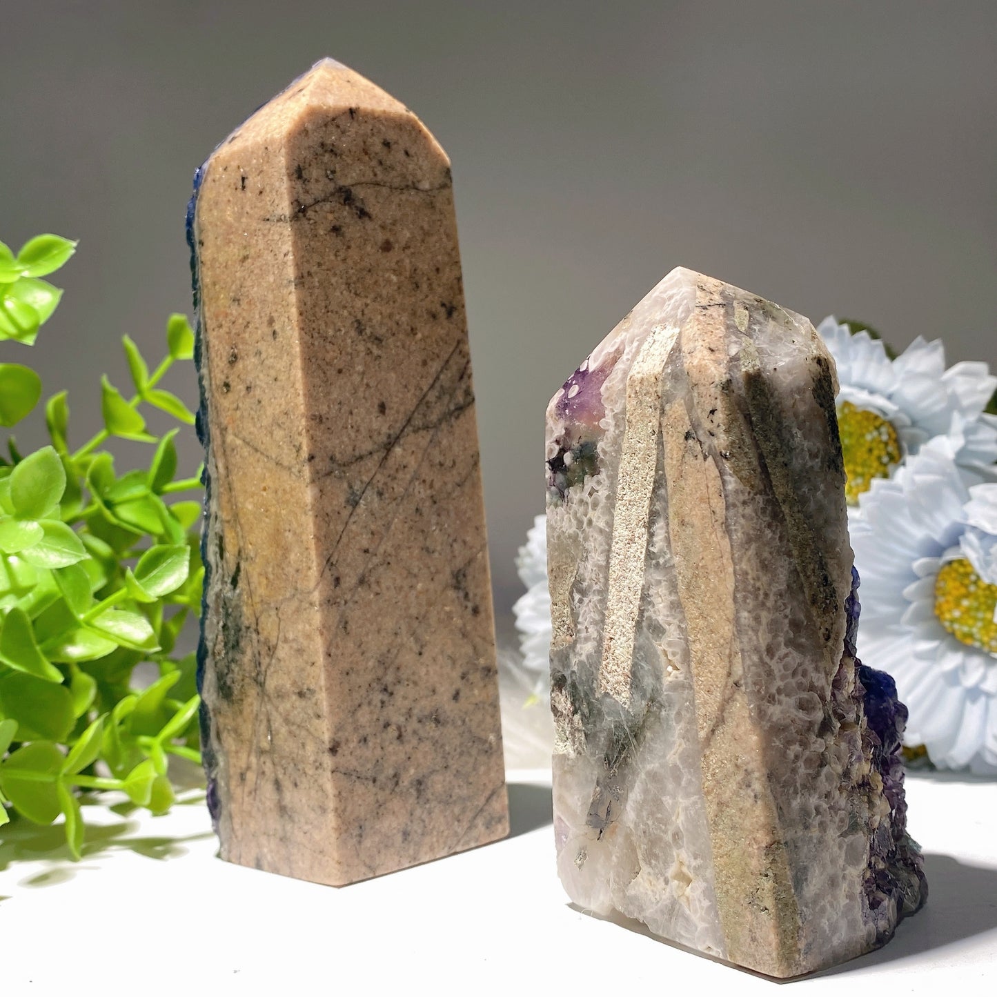 3.5"-8.0" Mongolia Fluorite Tower Crystal Healing Bulk Wholesale