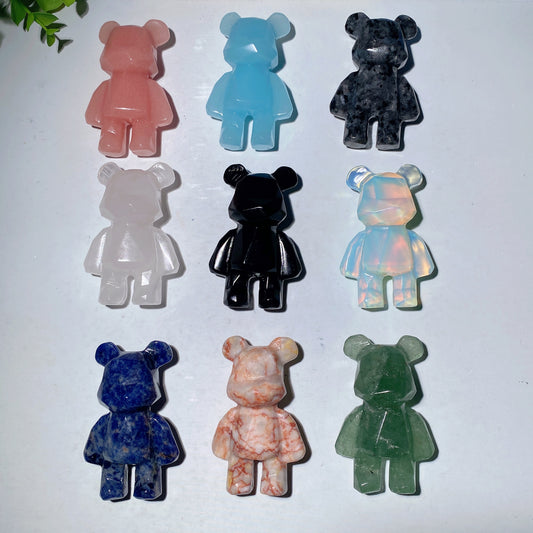 2.6" Mixed Crystal Gloomy Carvings Crystal Healing Bulk Wholesale