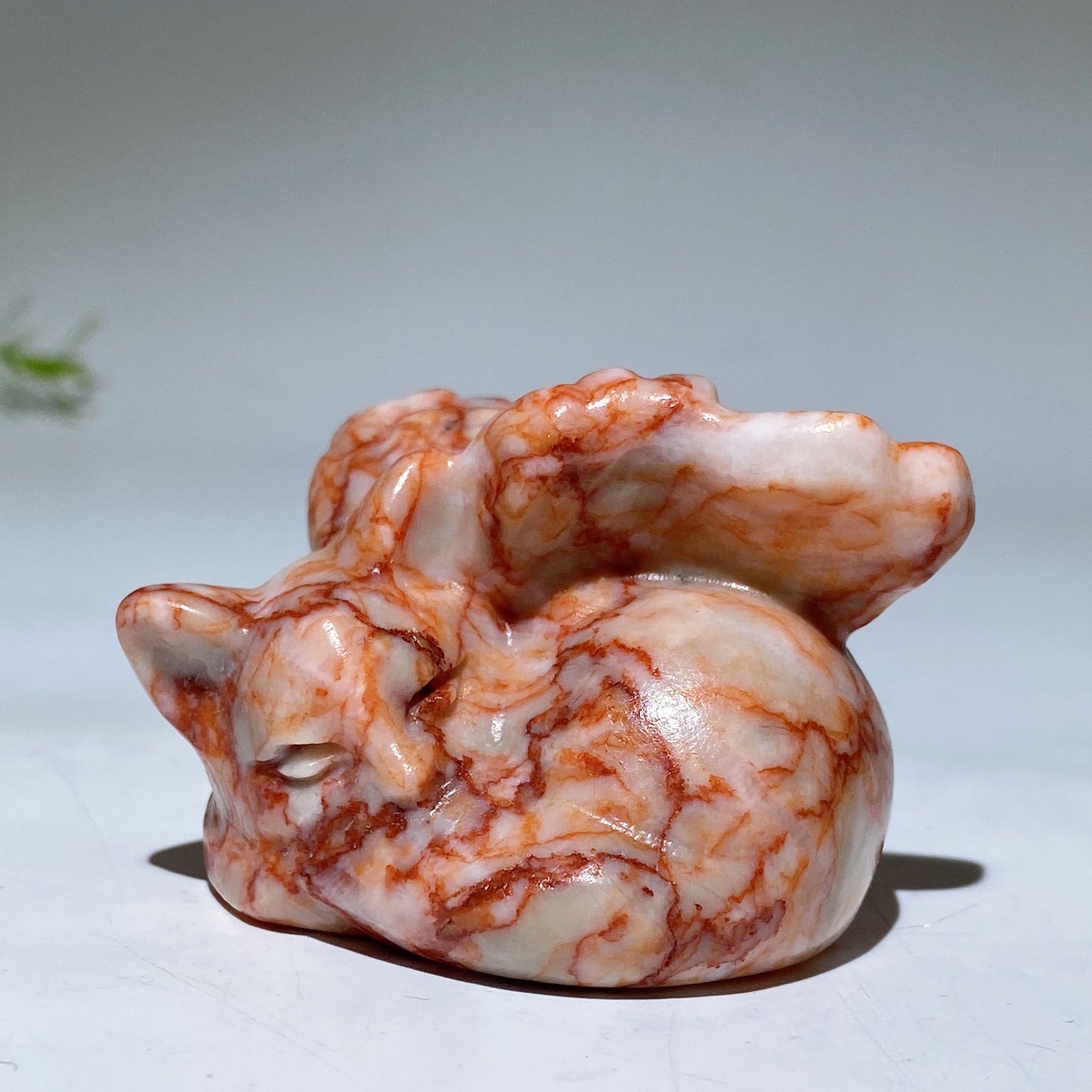 2.3" Crystal Cat with Wings Carving Crystal Healing Bulk Wholesale