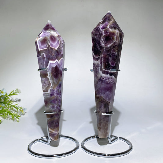 18-20cm Dream Amethyst Wand with Stand Crystal Healing Bulk Wholesale
