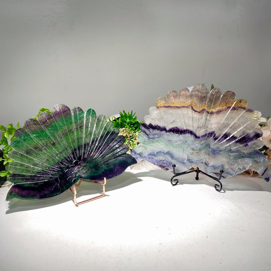 7.0"-9.0" Fluorite Peacock Carvings Crystal Healing Bulk Wholesale
